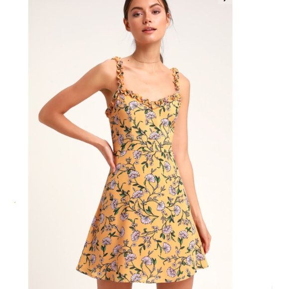 lulus flower dress